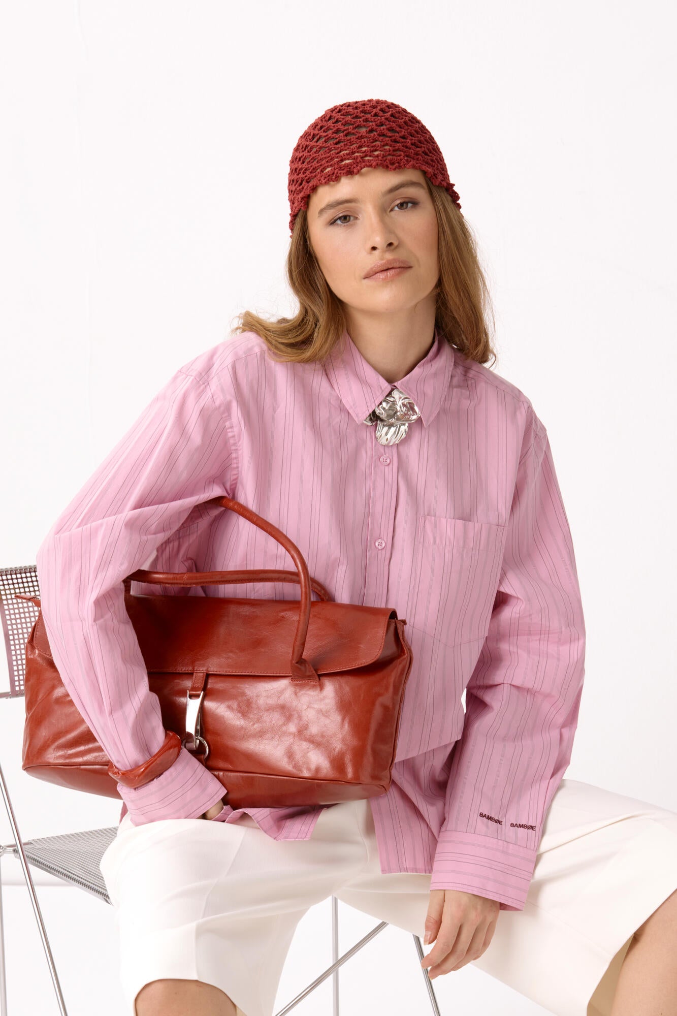 Salova Pocket skjorte - Orchid Fudge St.